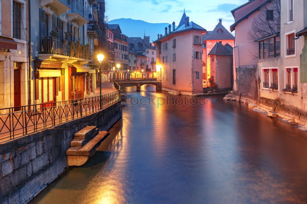 Similar – Image, Stock Photo Annecy by night, France