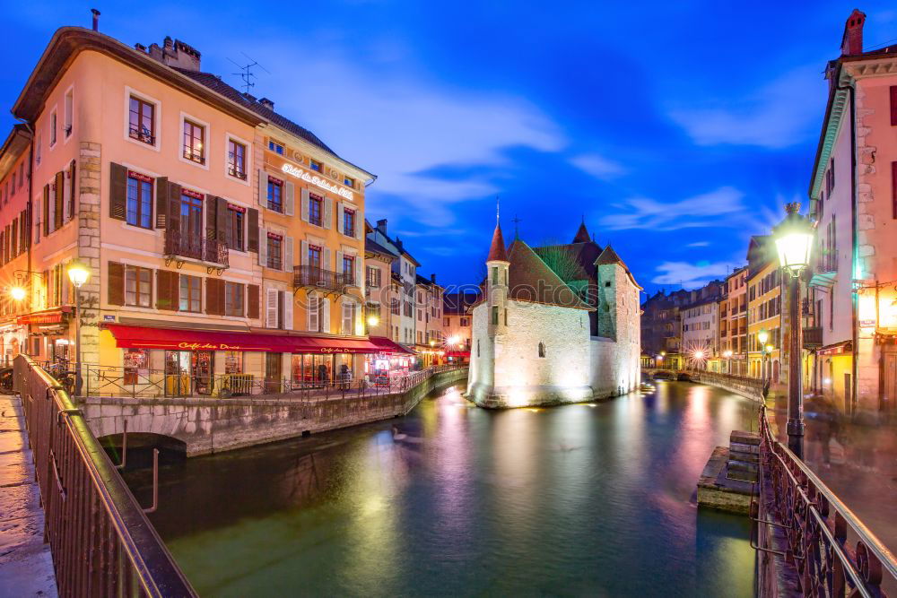 Similar – Image, Stock Photo Annecy by night, France