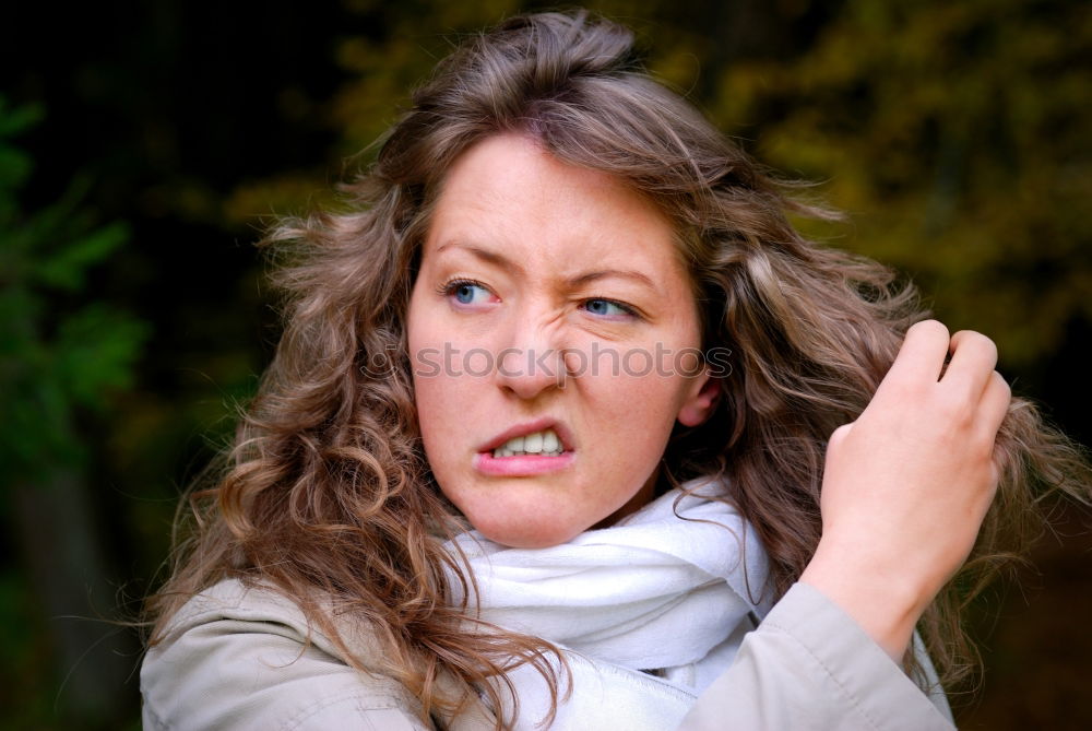 Similar – Image, Stock Photo mistaken Woman Dark Gray