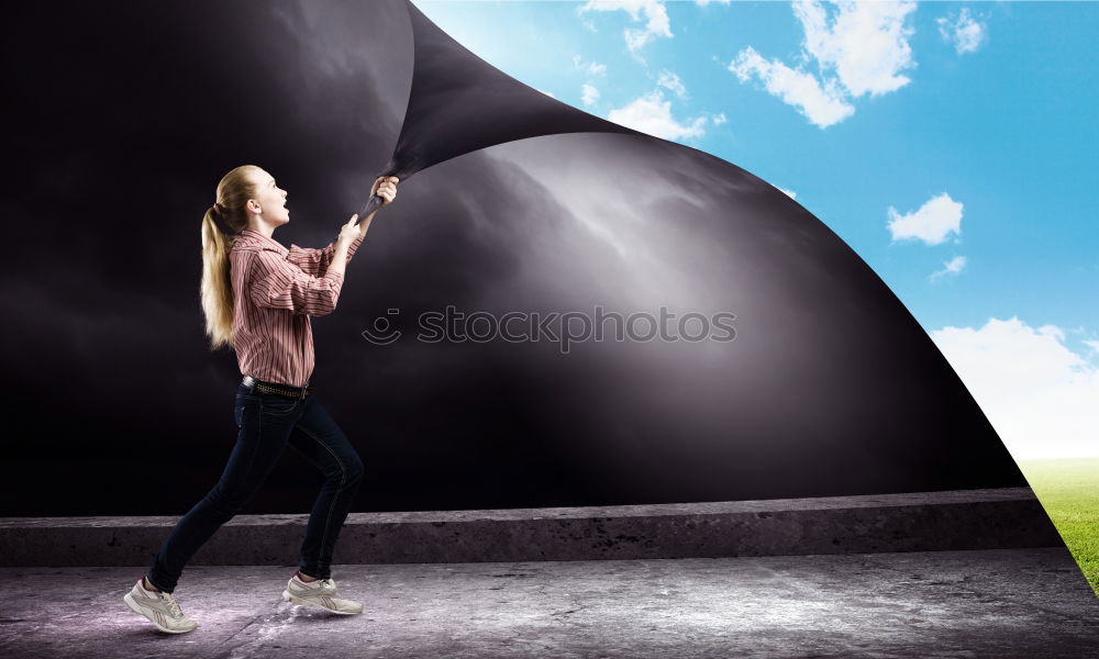 Similar – Image, Stock Photo Turned upside down picture: yoga teacher portrait. Red hair man with a red beard showing headstand.