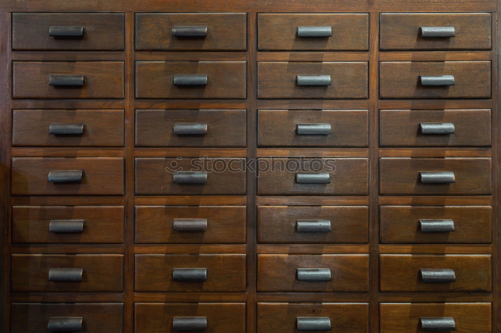 Image, Stock Photo cubed Cupboard Drawer