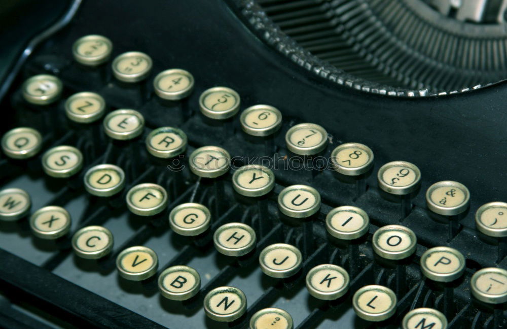 Similar – Keyboard of vintage typewriter