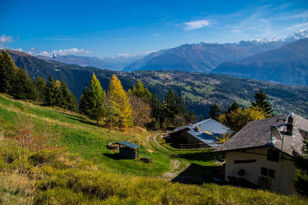 Similar – Image, Stock Photo Walser houses Saas Fee