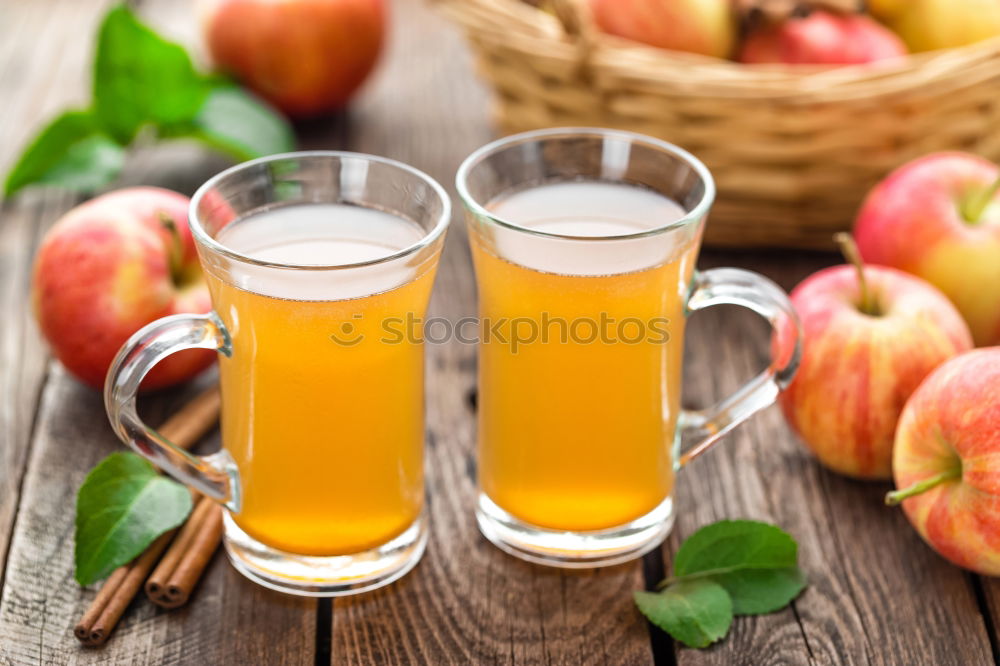 Similar – Image, Stock Photo Homemade cider from ripe apples