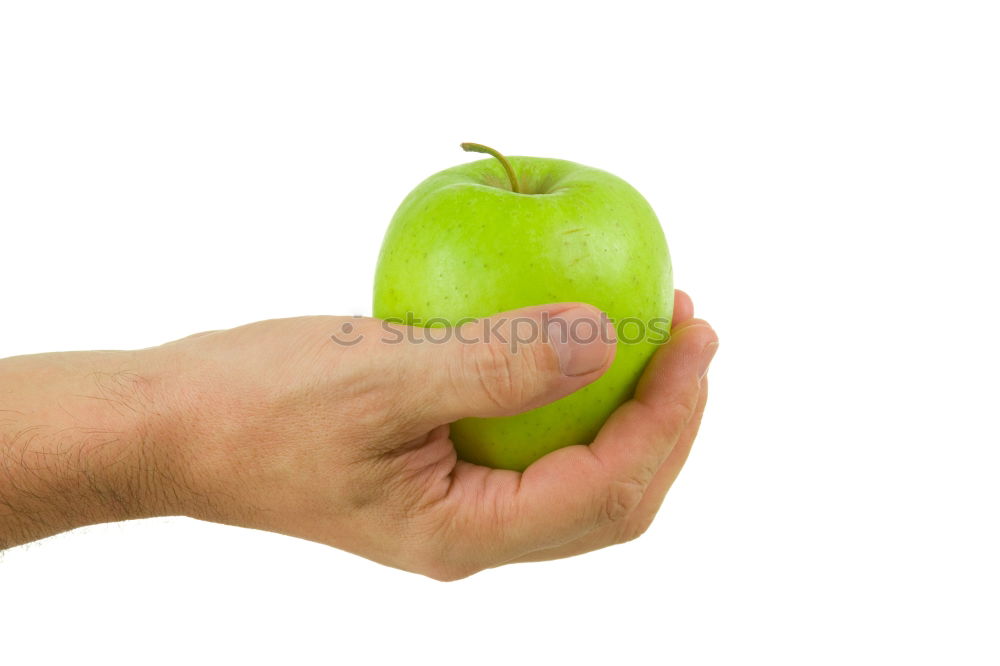 Similar – Image, Stock Photo Man juggling with a green apple