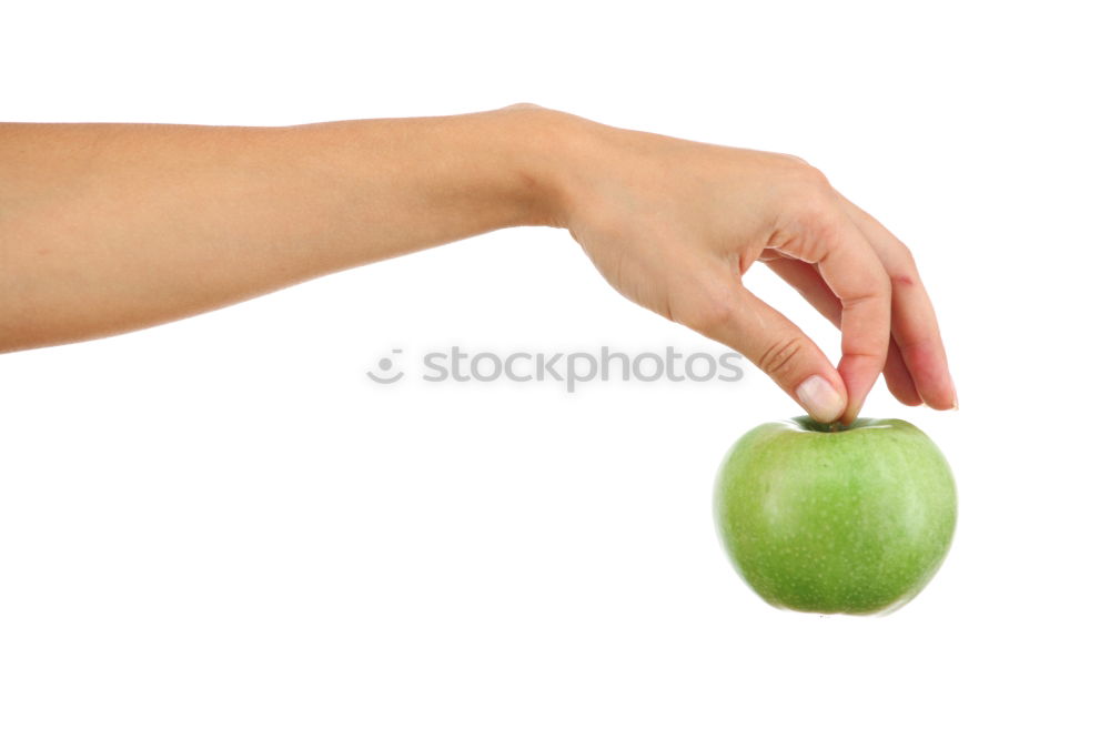 Similar – Image, Stock Photo Man juggling with a green apple