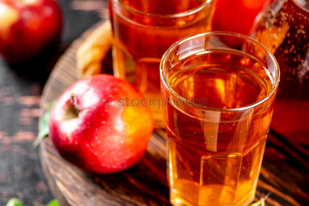 Similar – Image, Stock Photo Homemade cider from ripe apples