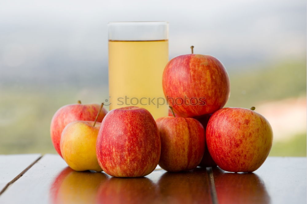 Similar – Image, Stock Photo Fresh apple juice Food