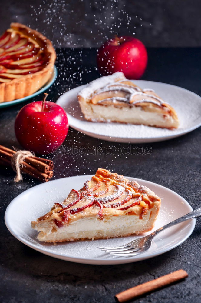 Similar – Image, Stock Photo Slices of creamy raspberry cake