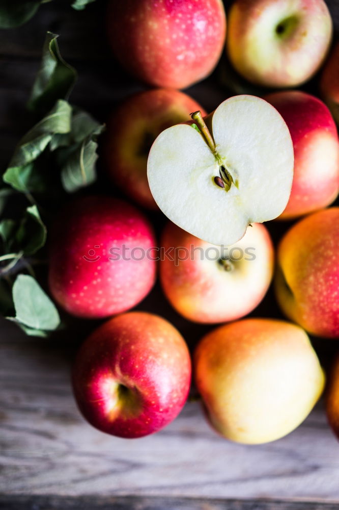 Similar – Image, Stock Photo Beautiful woman choosing apples in supermarket.