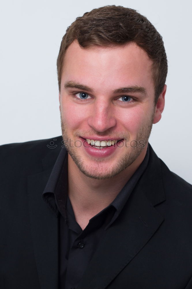 Similar – smiling office worker in white shirt