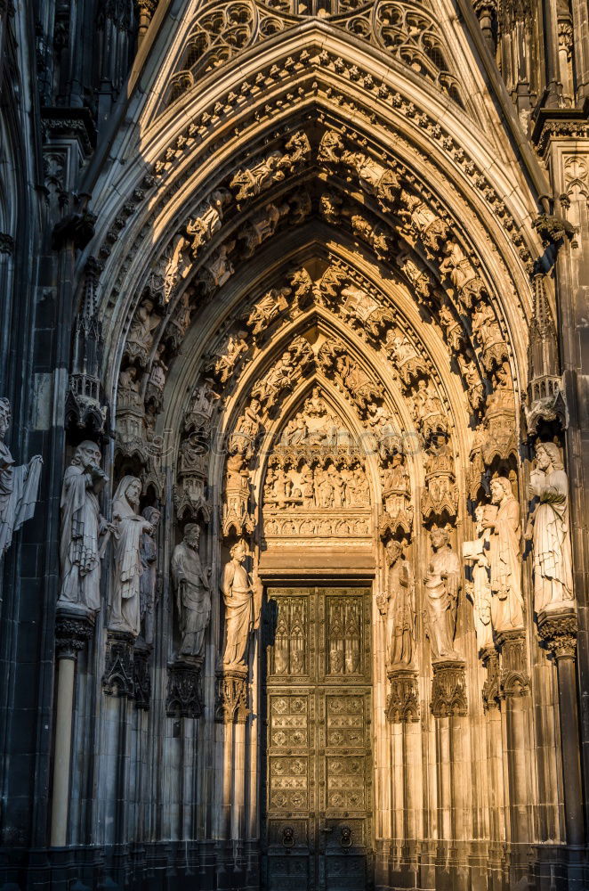 Similar – Image, Stock Photo Architecture on roof of Duomo gothic cathedral