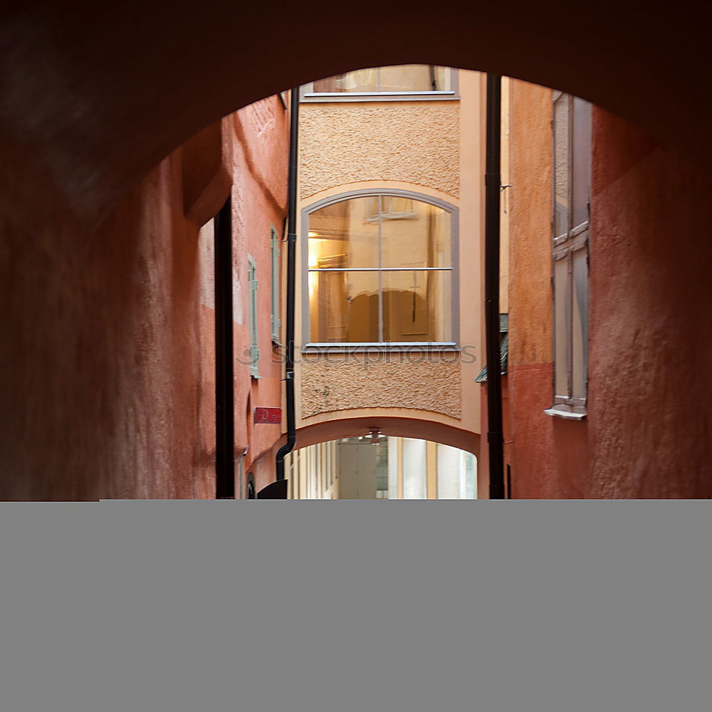 Similar – Image, Stock Photo Backyard with view to the sky VI