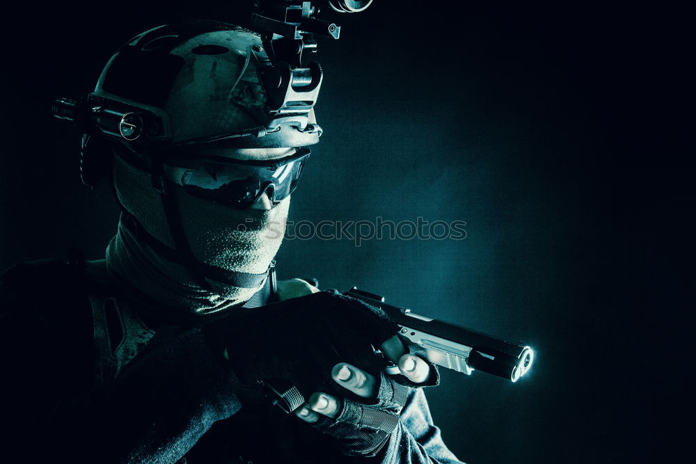 Similar – Image, Stock Photo gasmask Human being