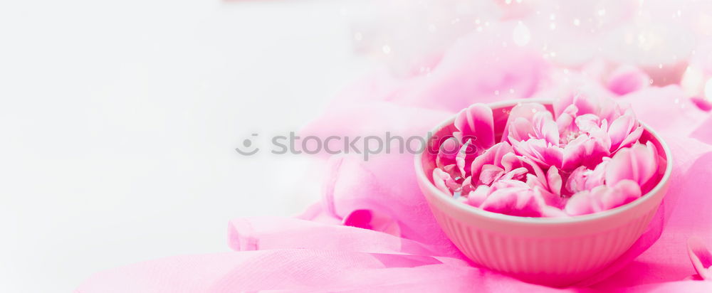 Similar – Image, Stock Photo Towels with pink flowers. Spa and Wellness