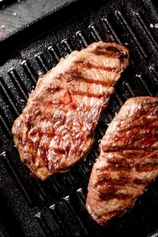 Similar – Image, Stock Photo Grilled steak Meat Nature