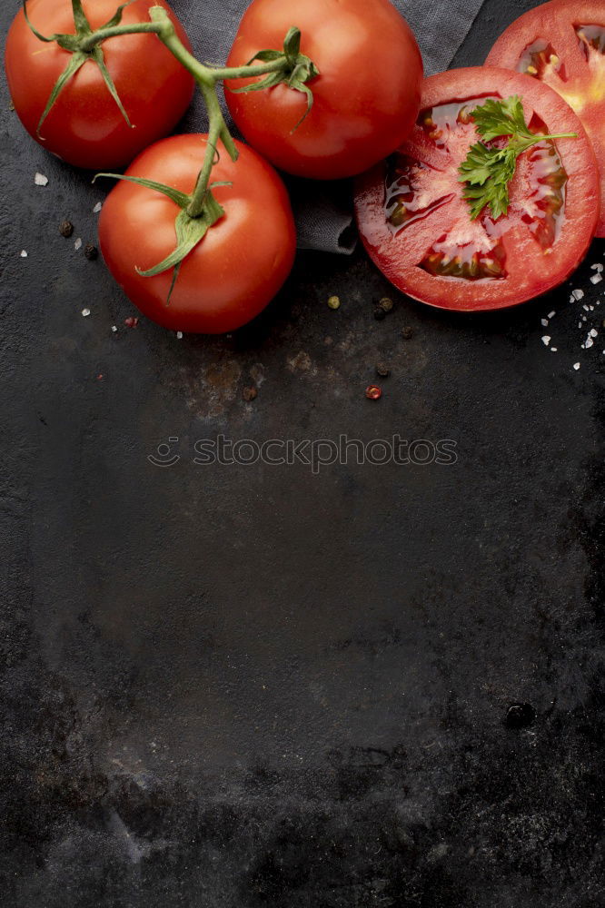 Similar – knife meets tomato