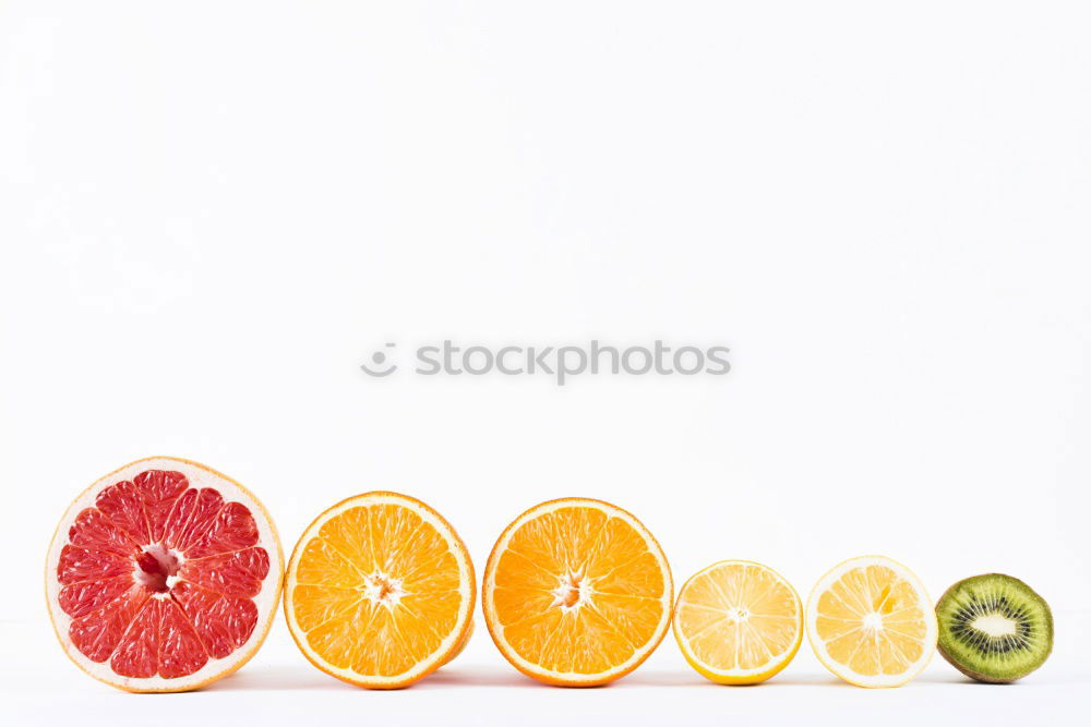 Image, Stock Photo Slices of citrus on round plate