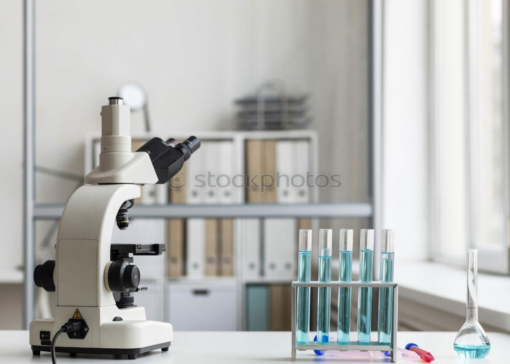 Similar – Image, Stock Photo Woman writing in laboratory
