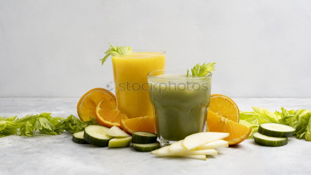 Similar – Image, Stock Photo Healthy Matcha Latte drink in the bottle