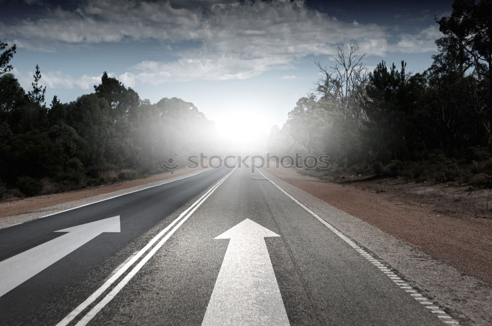 Image, Stock Photo wrong way in gods country