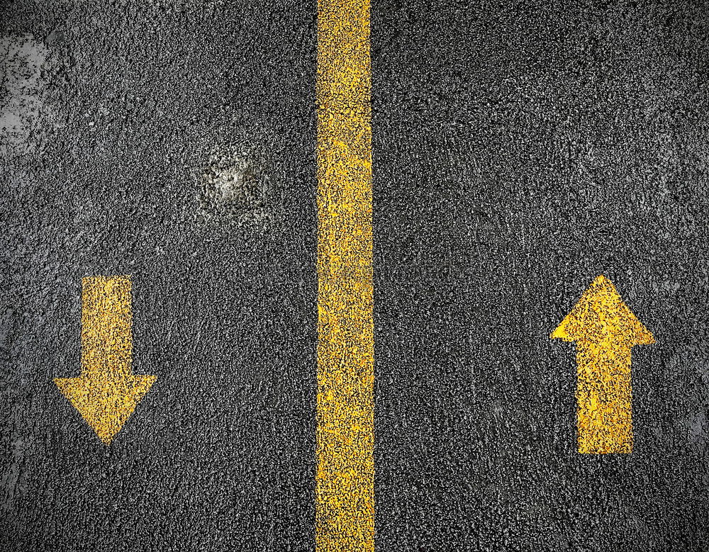 Similar – Arrows on pedestrian path