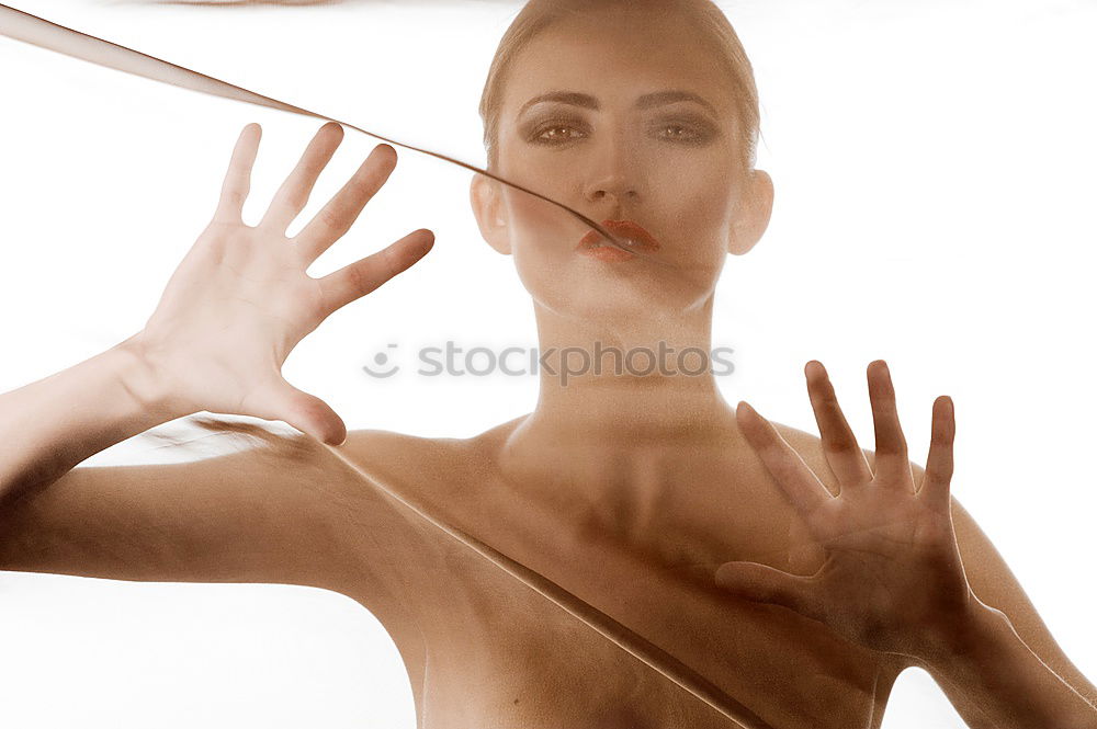 Similar – Image, Stock Photo still waiting Woman