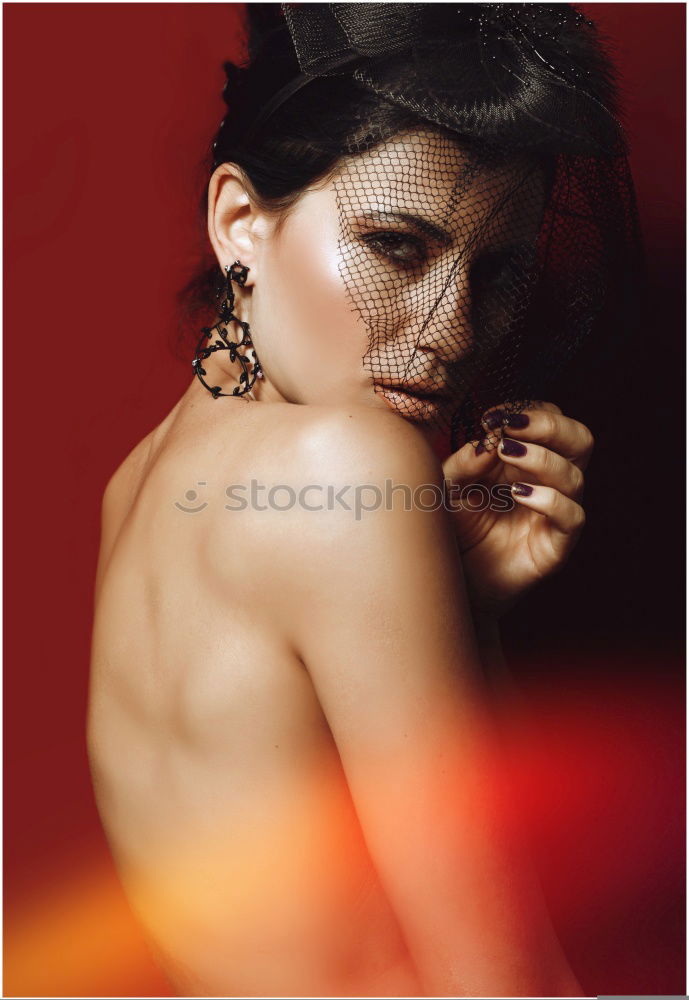 Image, Stock Photo killing glance Woman