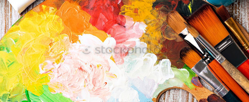 Similar – Image, Stock Photo watercolour box with brush 1