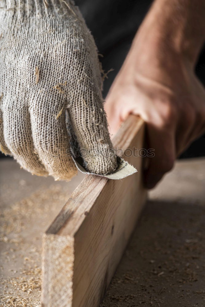 Similar – Image, Stock Photo Hammer in male hands on the construction site