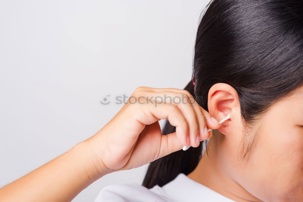 Similar – Image, Stock Photo Brunette woman with short bob hairstyle