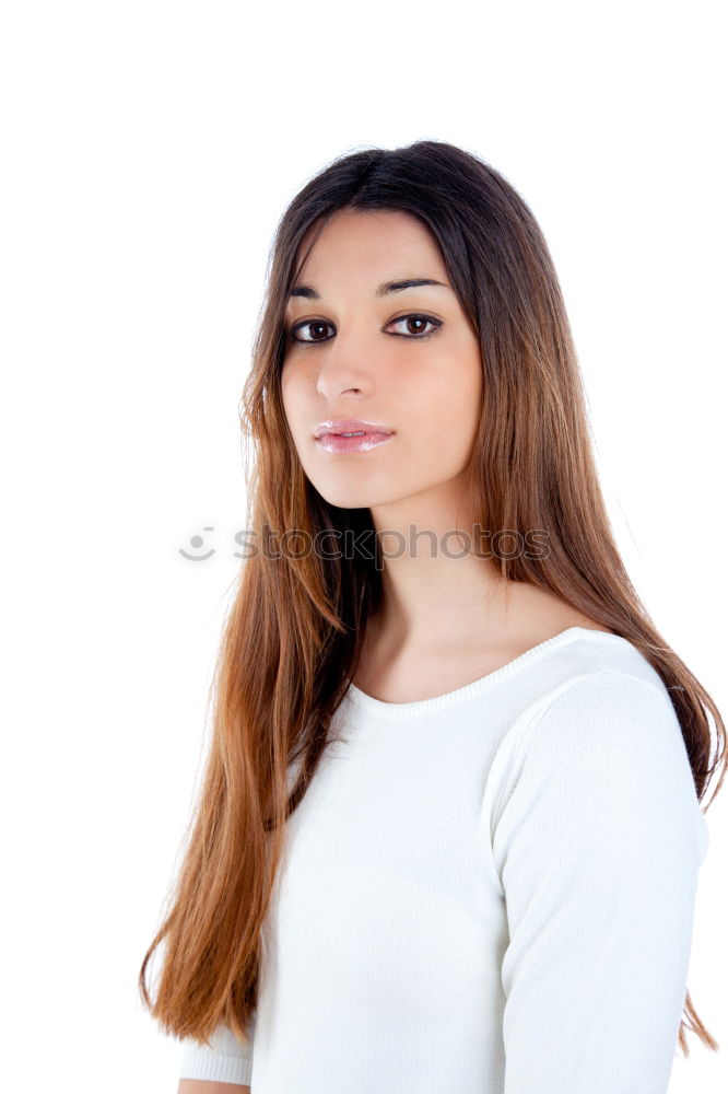 Similar – Image, Stock Photo Young woman, model of fashion, smiling in urban background