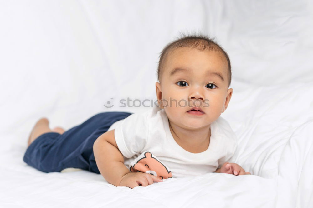 Similar – Baby with one years old getting out of bed