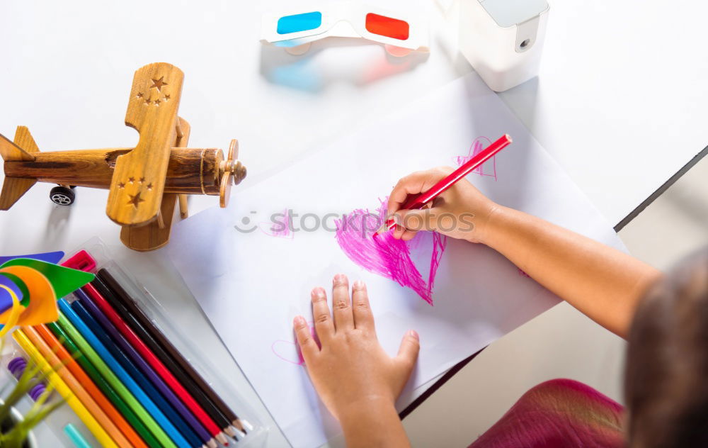 Similar – Image, Stock Photo kita painting lesson Child