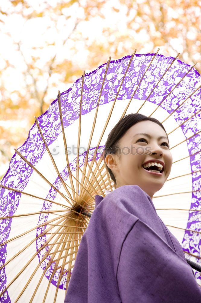 Similar – Image, Stock Photo Red umbrella woman