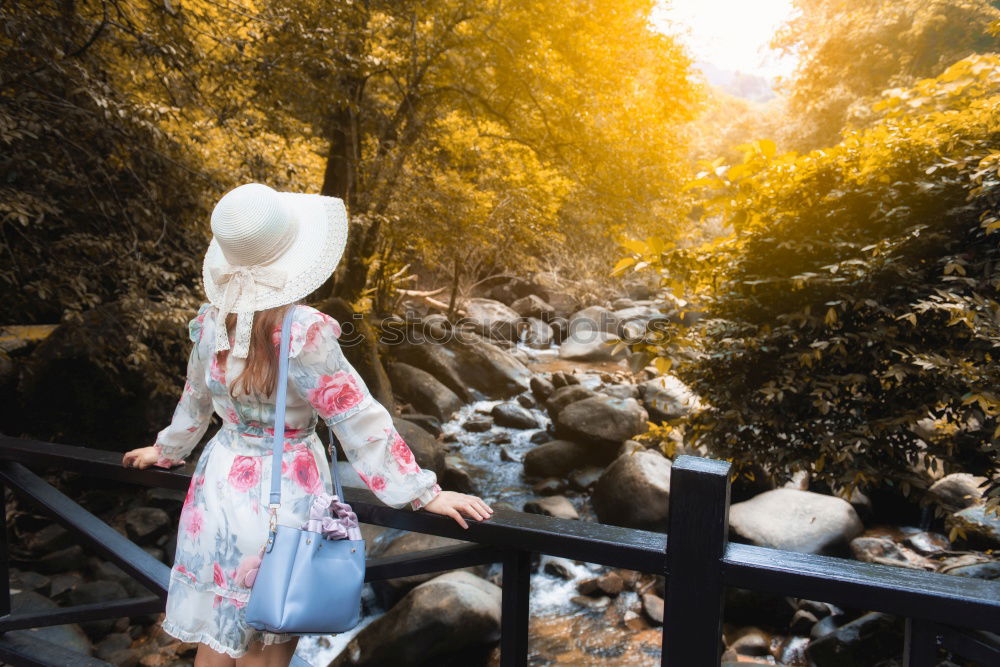 Image, Stock Photo Blonde woman dancing outdoors