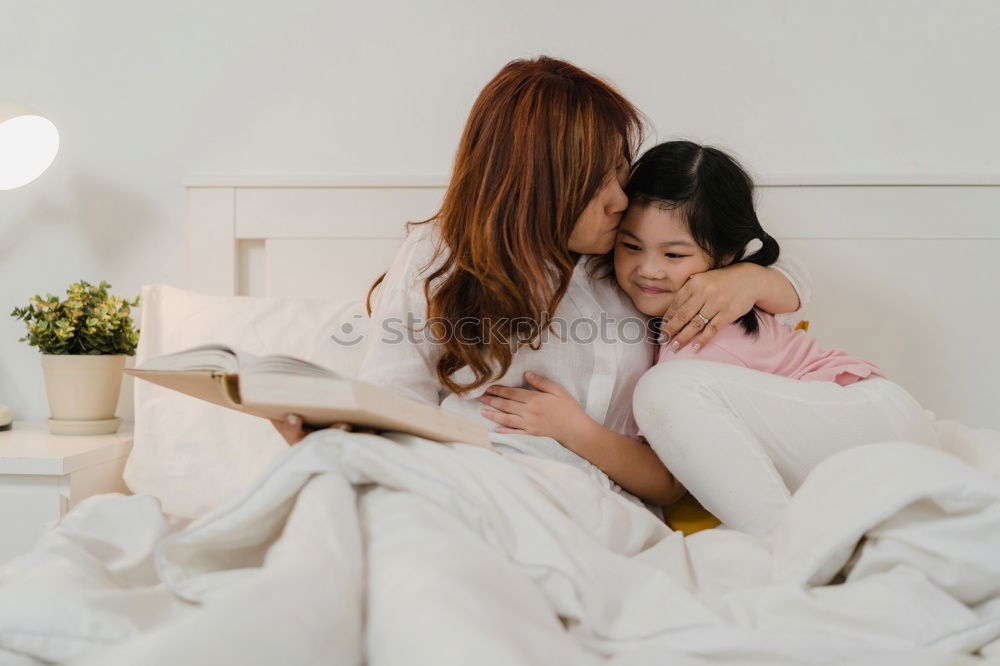 Similar – happy child boy giving flowers to mom