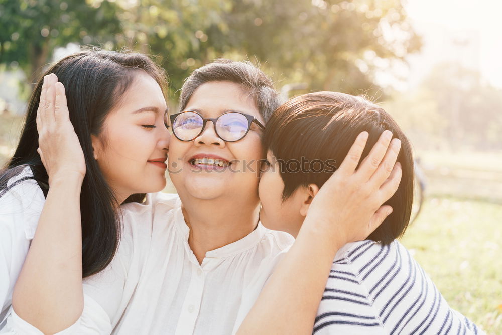 Similar – Beautiful women smiling and having fun in the park.