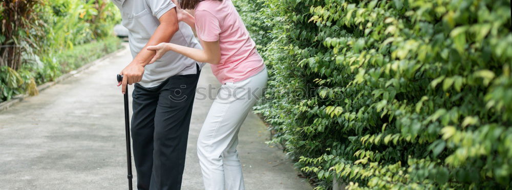 Similar – Image, Stock Photo Cindarella and the Prince at the Wall