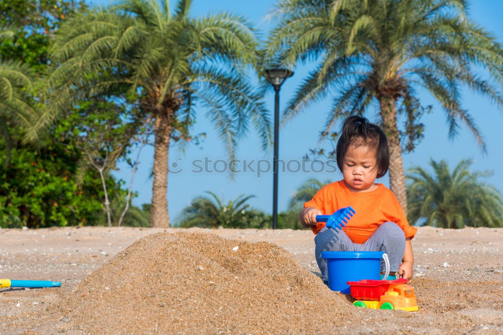 Similar – Image, Stock Photo Little girl holding starfish