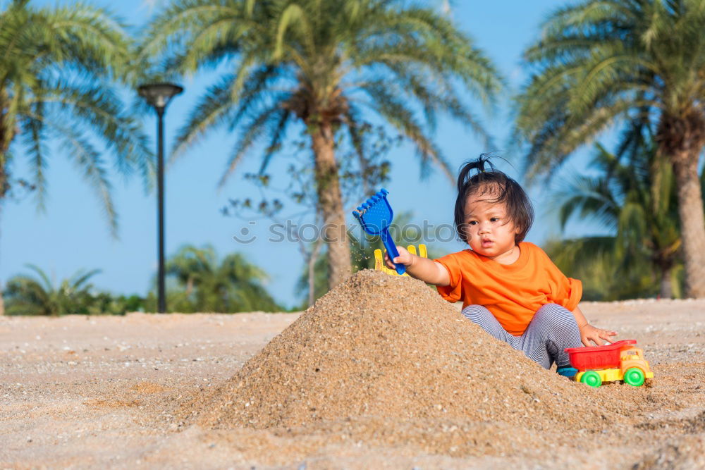 Similar – Image, Stock Photo Little girl holding starfish