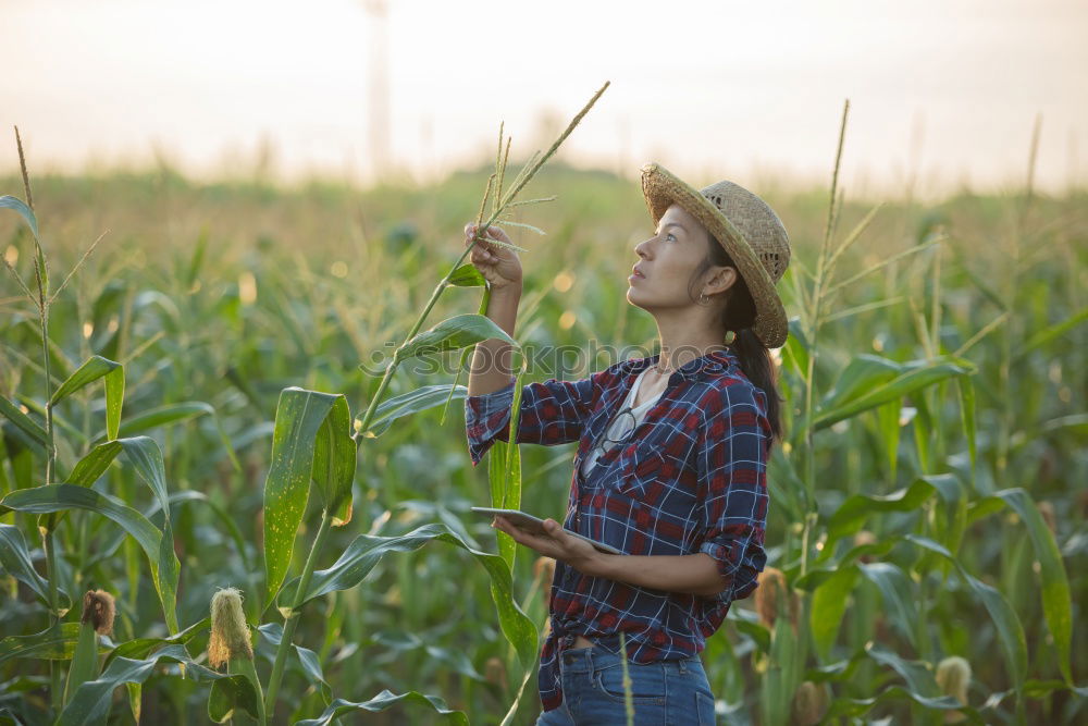 Similar – Image, Stock Photo lonely, pensive teenager sits in a field