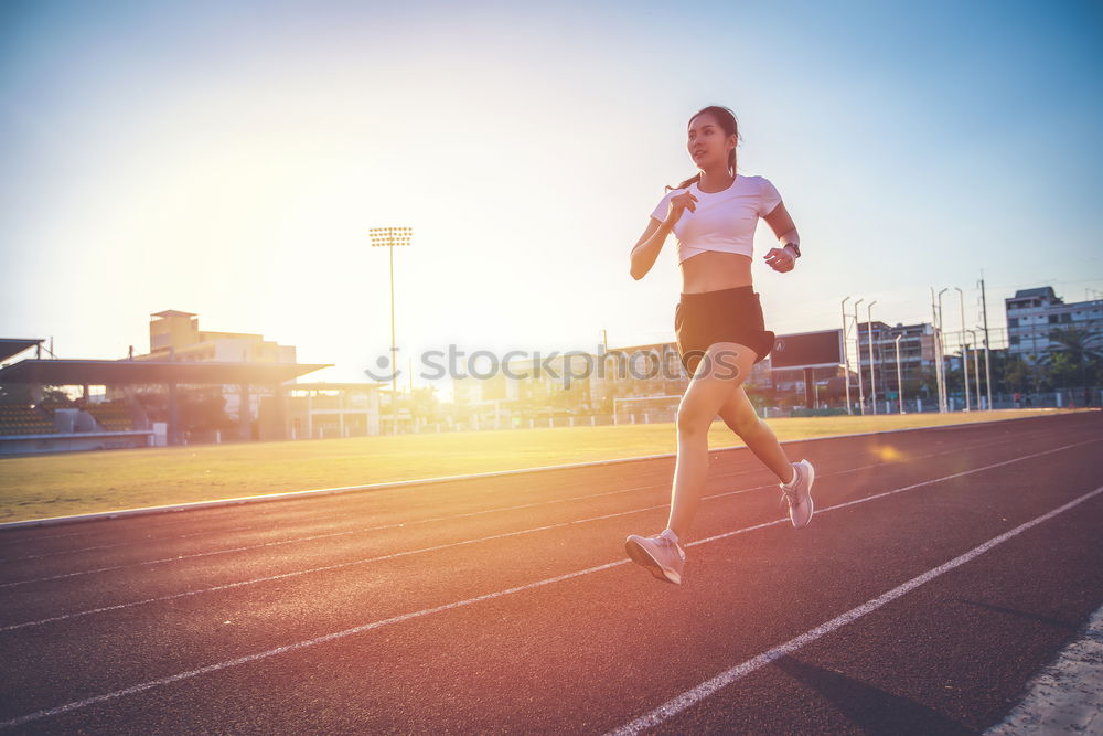 Similar – Runner ready to run is ready to run