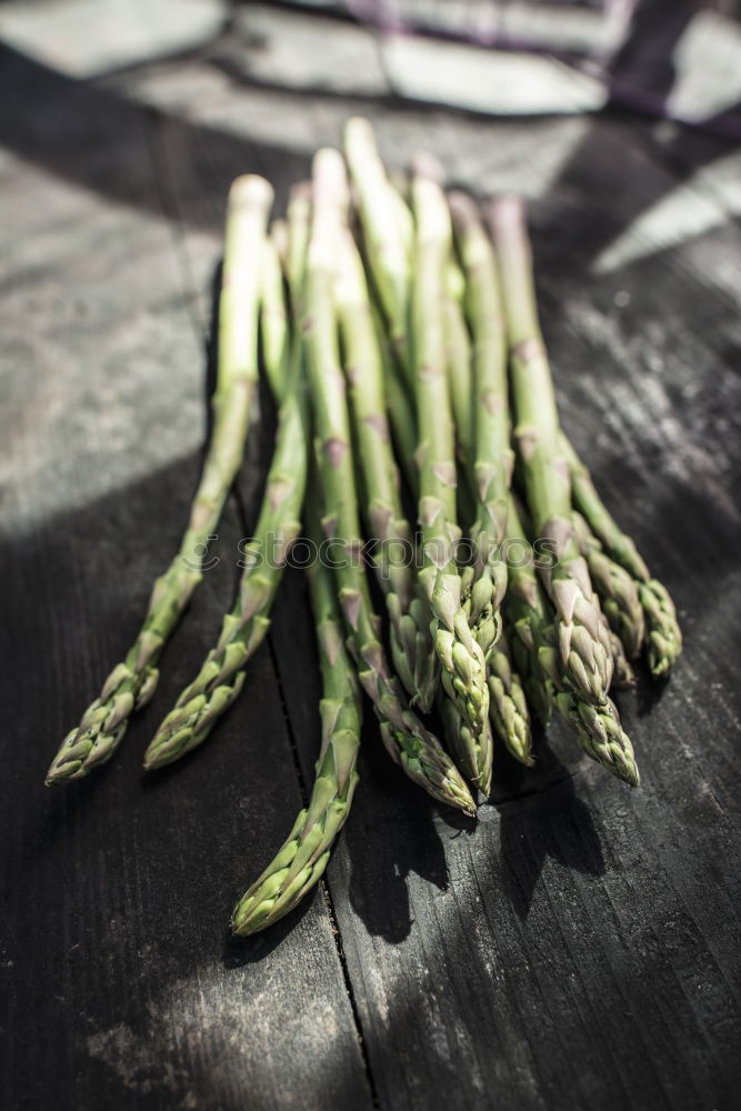 Image, Stock Photo Asparagus on vintage table