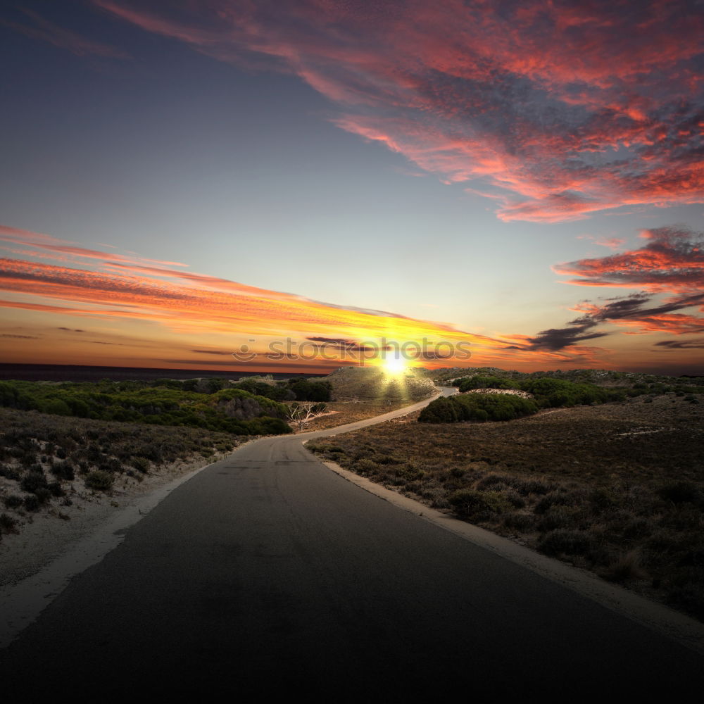 Similar – 60 km/h Highway Sunset