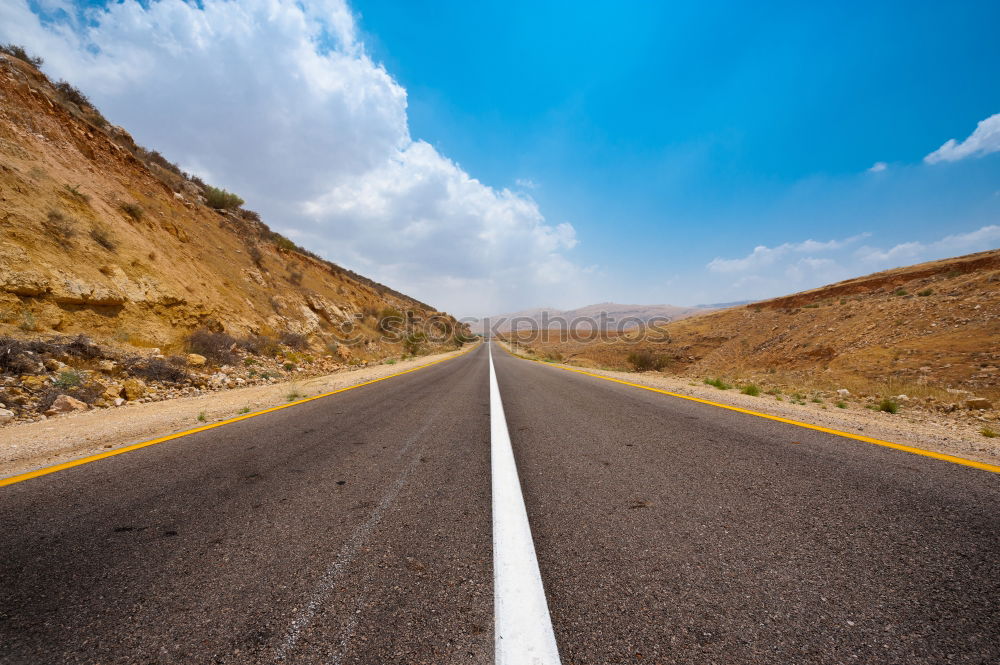 Similar – straight roads in deep Patagonia