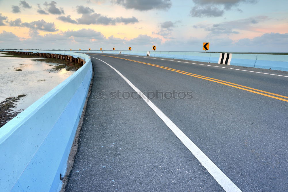 Similar – Image, Stock Photo road into nothing Ocean