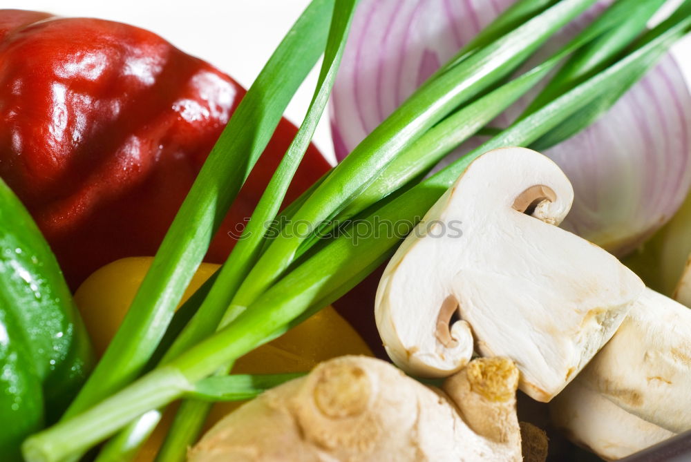 Similar – Image, Stock Photo Soy sauce with chopsticks, rice noodles and vegetables