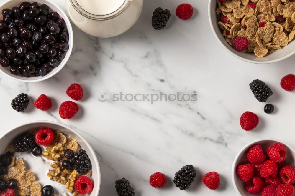 Similar – Image, Stock Photo Healthy breakfast in a glass