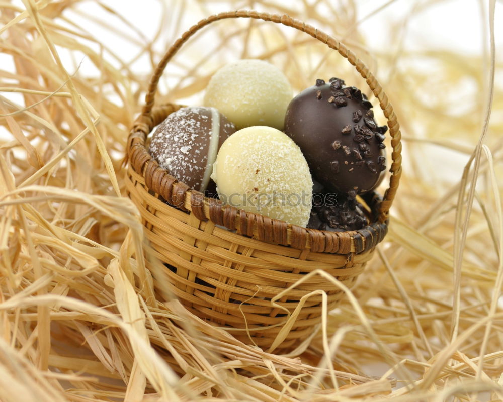 Similar – Image, Stock Photo Baked blossoms nut hearts in basket